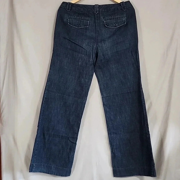 Women's Ann Taylor LOFT Marisa Wide Leg   Trousers, Blue, Size 6, Pre-Owned - Picture 2 of 6
